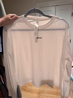 lululemon athletica White Long-Sleeve Crew Top